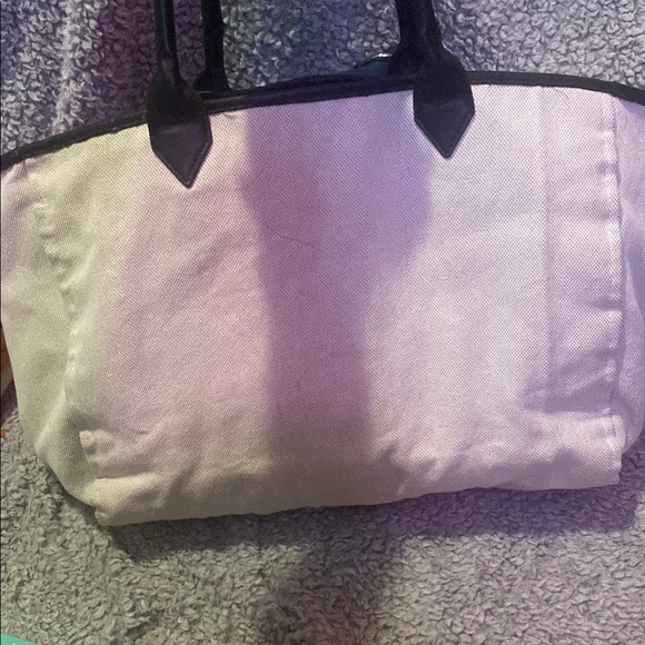 Victoria's Secret Black and White Canvas Tote - Picture 3 of 5